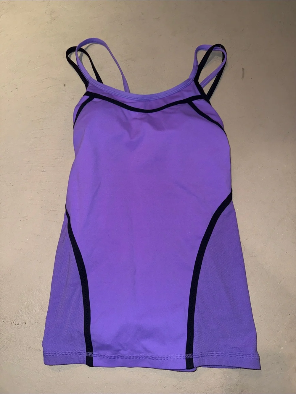 lululemon athletica Purple Tank Top with Black Trim